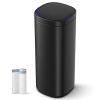 Black Motion Sensor Stainless Steel 13 gallon Trash Can