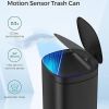 Black Motion Sensor Stainless Steel 13 gallon Trash Can