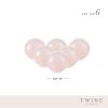 Rose Quartz Wine Gems Set of 6 by Twine