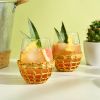 Island Stemless Wine Glass Set by Twine Living