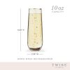 Starlight Stemless Champagne Flute Set Twine