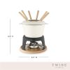 Cast Iron Fondue Set by Twine