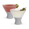 Glass FREEZE Martini Glass (set of two) in Gray by HOST