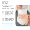 Glass FREEZE Wine Glass (Set of 2) by HOST