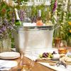 Cold Drinks Galvanized Metal Tub by Twine