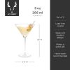 Stemmed Crystal Martini Glasses by Viski