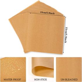 50pcs Parchment Squares15cm; Non-stick Wax Paper