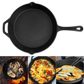 Pre-Seasoned Cast Iron Skillet  Heat-Resistant Holder 12inch