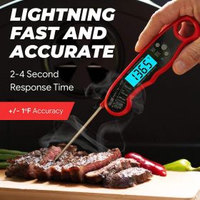 LED Instant Read Waterproof Food Meat Electronic Digital Kitchen Thermometer