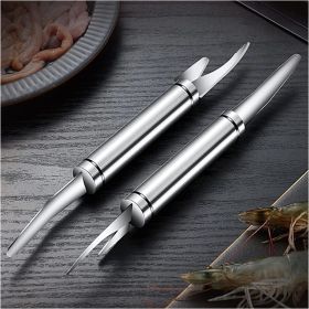 2pcs; 5 In 1 Multifunctional Shrimp Line Fish Maw Knife