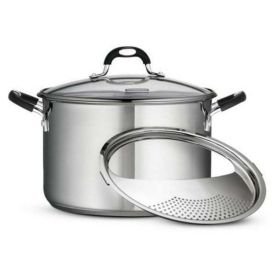 Gourmet Stainless Steel 8 Quart Lock and Drain Stock Pot