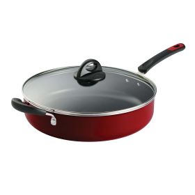 5 Qt Aluminum Nonstick Covered Jumbo Cooker Red