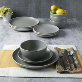 Zuri Matte 12-Piece Dinnerware Set