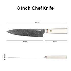 Kegani Chef's Knife - 8 Inch Professional Damascus