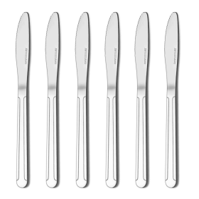 24 Pieces 8-inch Kitchen Knives, Pattern Design Stainless Steel Cutlery Knife