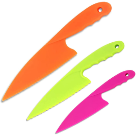 3 Colors Kids Kitchen Knife Set