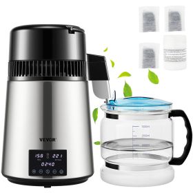 4L Water Distiller Timing Dual-Temp Silver