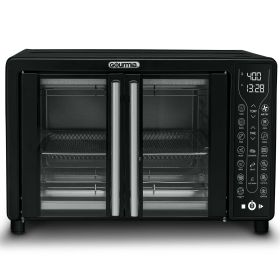 Digital French Door Air Fryer Toaster Oven, Black