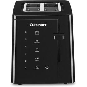 2 Slice Touchscreen Toaster Black