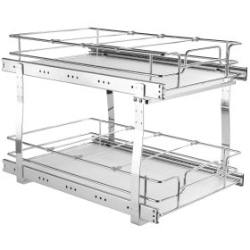 VEVOR 2 Tier 14"W x 21"D Pull Out Cabinet Organizer