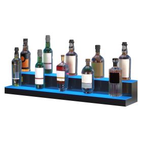 LED Lighted Liquor Bottle Display Bar Shelf RF & App Control 40" 2-Step