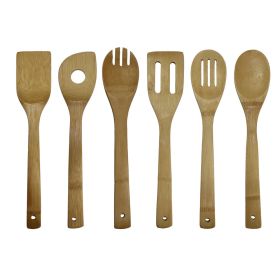 6 Piece Bamboo Cooking Utensil Set