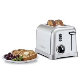 2 Slice Metal Classic Toaster, New