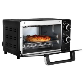 4 Slice Countertop Toaster Oven Black