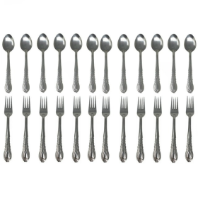 Stainless Steel Forks And Spoons Flatware Tableware Set