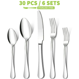 30 Pieces Silverware Set