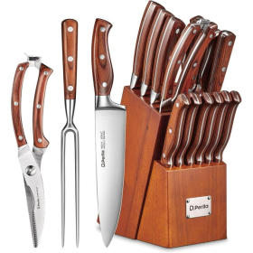 D.Perlla 16 Pieces German Stainless Steel Professional Kitchen Knife Set