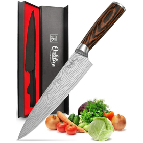 8-Inch High Carbon German Stainless Steel Chef's and Kitchen Knife