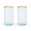 Aqua Bubble Glass Tumbler Set by Twine