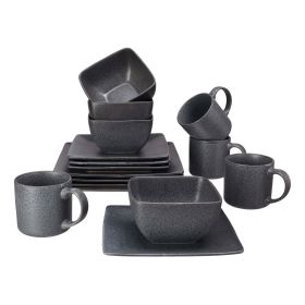 Dark Gray Square Stoneware