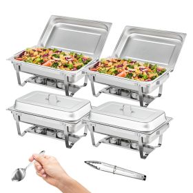 4-Pack Rectangle Chafing Dish Set