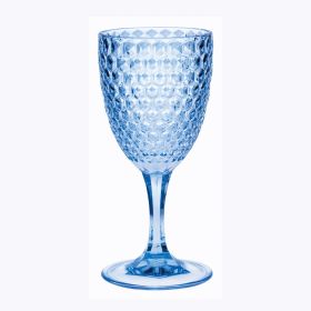 Diamond Cut Plastic Wine Glasses