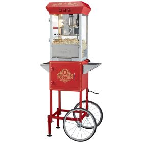 Popcorn Popper Machine 8 Oz Popcorn Maker with Cart