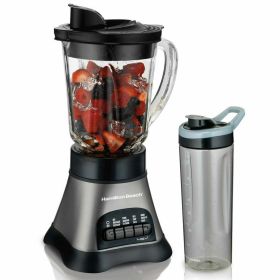 Hamilton Beach Wave Crusher Blender with 40oz Glass Jar and Blend-in