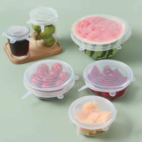 6Pcs Food Silicone Cover Fresh-keeping Dish