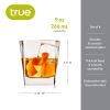 Square Rocks Glass, Set of 4 by True