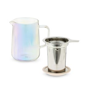 Chas Mini Glass Teapot & Infuser by Pinky Up