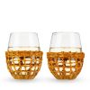 Island Stemless Wine Glass Set by Twine Living