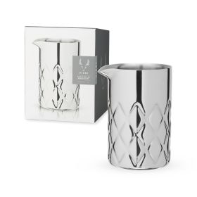 Harrison Double-Walled Mixing Glass in Silver Viski