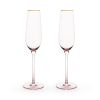 Rose Crystal Champagne Flute Set by Twine