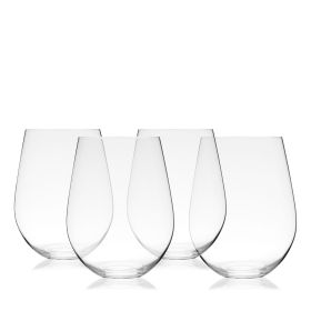 Vino Stemless Red Wine Glass by True set of 4