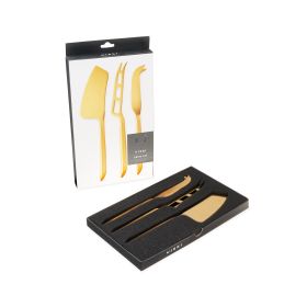 Belmont Cheese Knives in Gold Viski