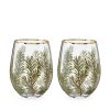 Woodland Stemless Wine Glass Set by Twine