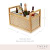 Rattan & Wood Beverage Tub by Twine Living