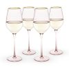 Rose 14 oz. Crystal White Wine Glass Set of 4 by TwineÂ