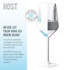 Wine FREEZE Stemmed in Gray (set of 2)  by HOST